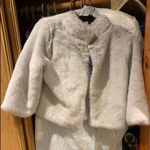 Silver Faux Fur